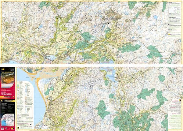 Hiking map - Snowdonia Central   Porthmadog, Rhinog Fawr XT25 | Harvey Maps - Superwalker maps Hot on Sale - Image 2