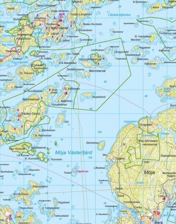 Hiking and water activities map - Stockholms skärgård - Norra (Sweden) | Calazo - 1:50,000 Sale - Image 2