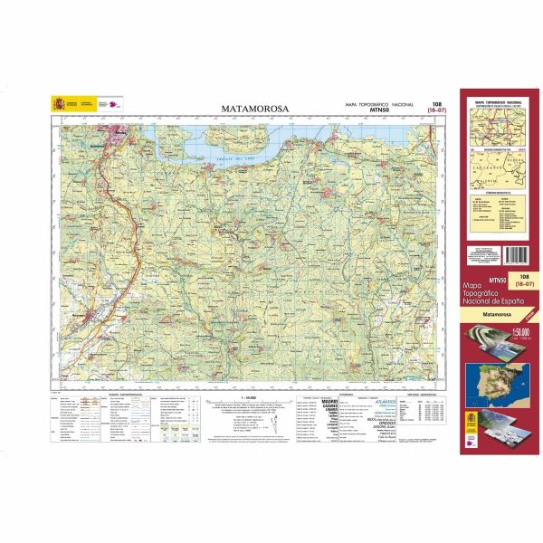Topographic Map of Spain # 0015 - Lastres | CNIG - 1 50 000 Fashion - Image 2
