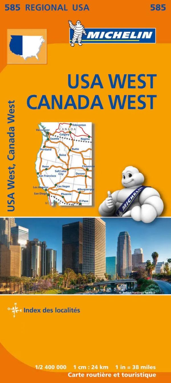 Road map #585 - Western United States & Western Canada | Michelin Cheap