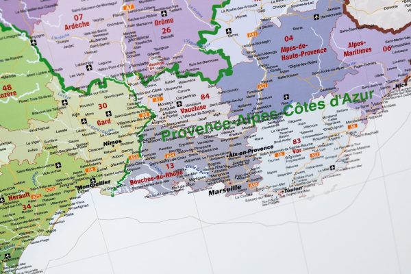 Laminated wall map - Administrative France (100 x 100 cm) | GeoMetro Discount - Image 3