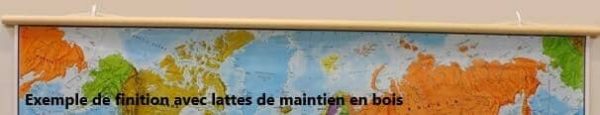Laminated wall map with wooden support slats - Political South America - 120 x 100 cm | Maps International Cheap - Image 4