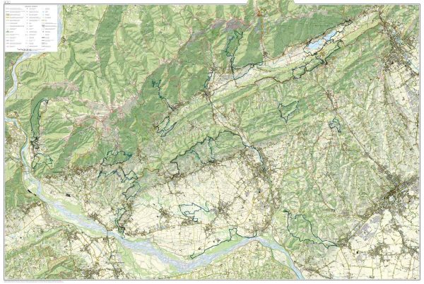 Hiking Map - Natural Park of Dolomites Frioulanes | Tabacco For Sale - Image 3