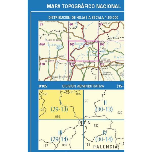Topographic map of Spain n° 0105.1 - Laws | CNIG - 1:25,000 Sale - Image 3