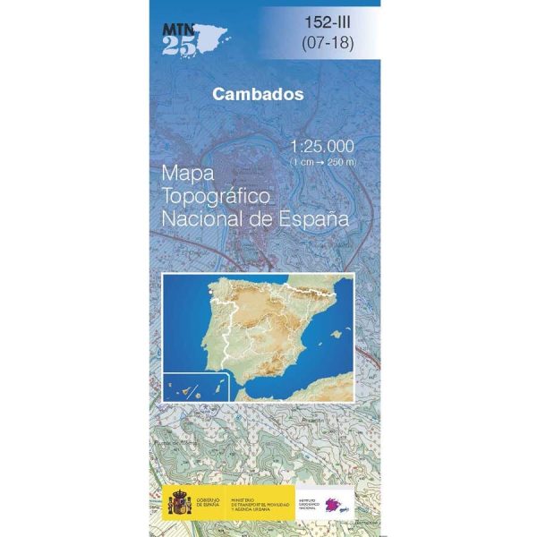 Topographic map of Spain n° 0152.3 - Cambados | CNIG - 1:25,000 Supply - Image 2