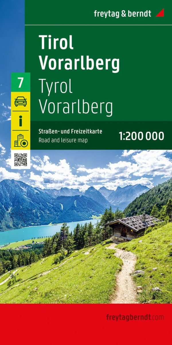 Austria Road Map No. 7 - Tyrol & Vorarlberg | Freytag & Berndt - 1 200,000 Cheap