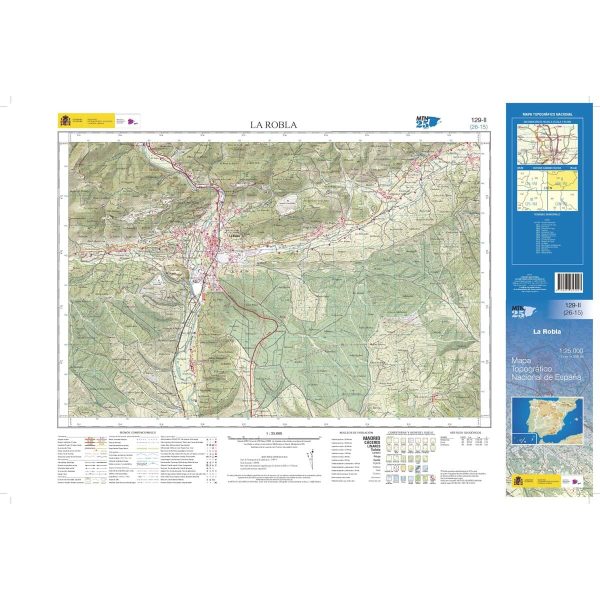 Topographic map of Spain n° 0129.2 - La Robla | CNIG - 1:25,000 Supply - Image 2