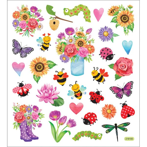 Stickers Spring Flowers And Bugs SK129MC-4559 Online