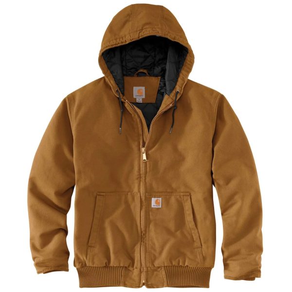 Men s Big and Tall Washed Duck Insulated Work Jacket 104050 on Sale - Image 2