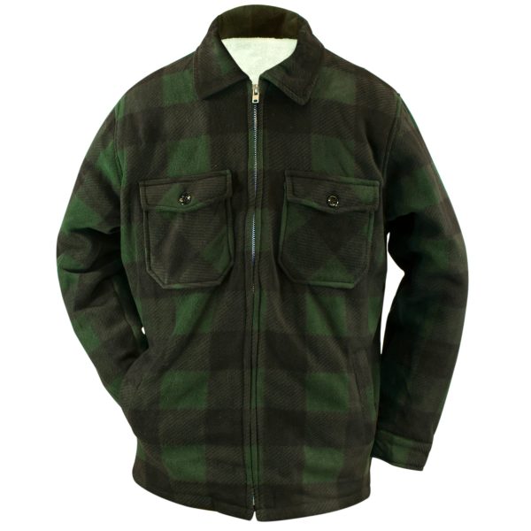Men s Buffalo Plaid Fleece Lined Jacket M9109 Online now