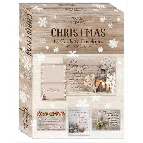 Joyful Tidings 12 Boxed Christmas Cards FT22573 Online now