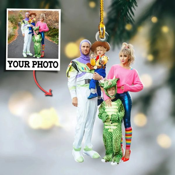 Custom Photo Gifts For Family, Upload Family Cosplay Photo Christmas Ornament 34pgvp140924 Online Hot Sale - Image 5